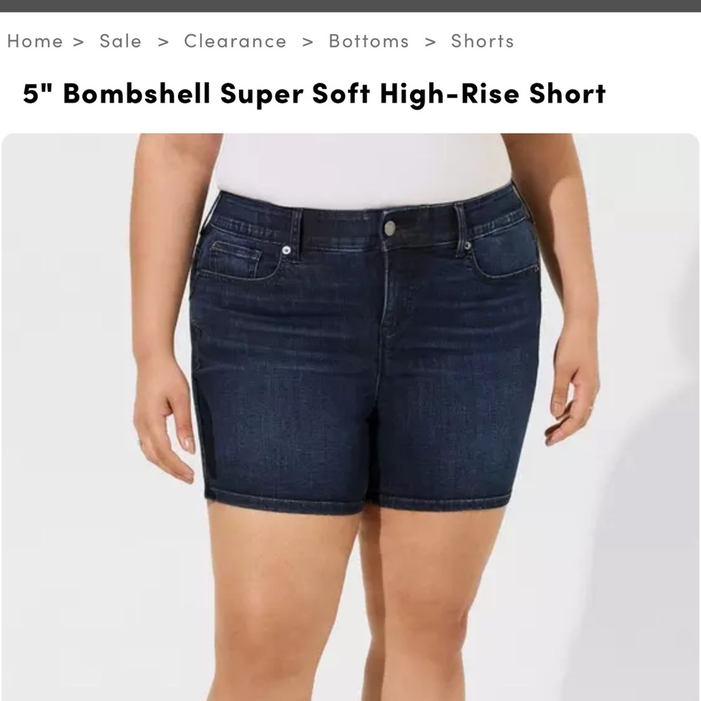 Torrid 5” Bombshell Super Soft Short